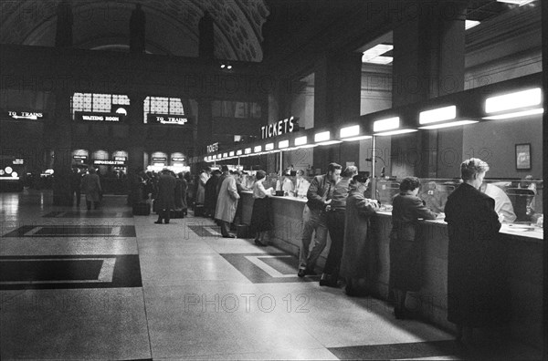 Passengers at Ticket Counter