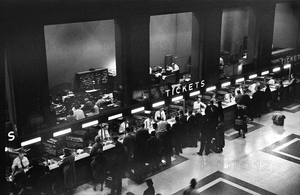 Passengers at Ticket Counter