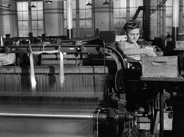 Female Worker at Loom