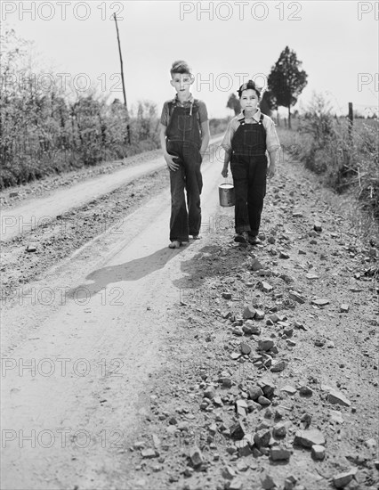 Two Boys walking home from School