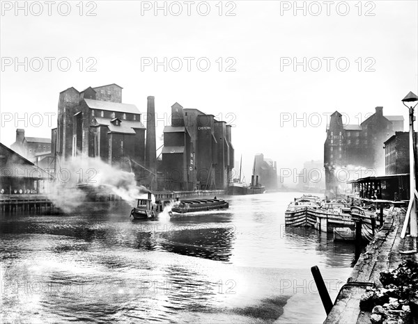 Buffalo River and Grain Elevators