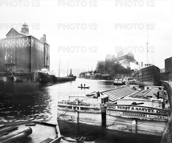 Buffalo River and Grain Elevators