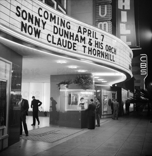 Marquee and Ticket Window of Large Dance Hall