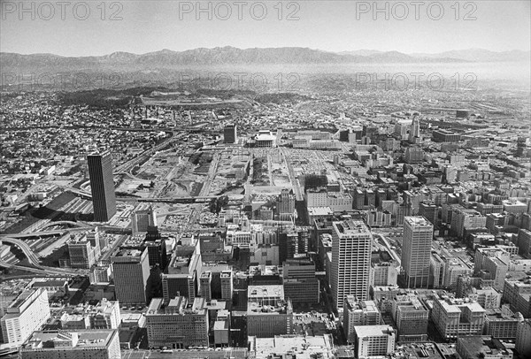 High Angle View of Downtown Los Angeles