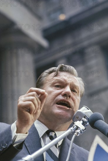 New York Governor Nelson Rockefeller campaigning