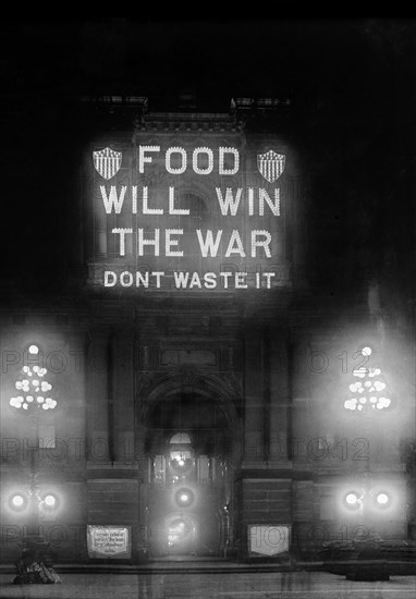 Food Conservation Sign at Night