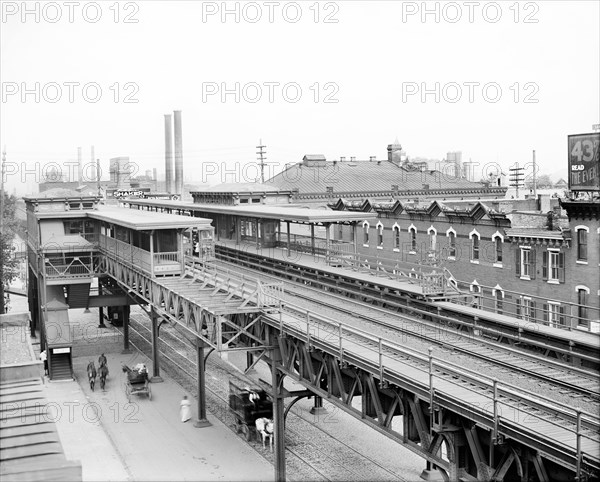 Elevated Railroad Station at Thirty-sixth Street