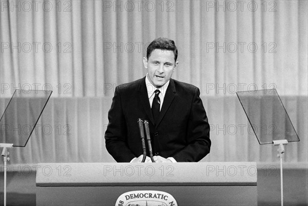 U.S. Senator from Indiana Birch Bayh at Podium during Democratic National Convention