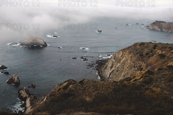 Fog over Pacific Ocean