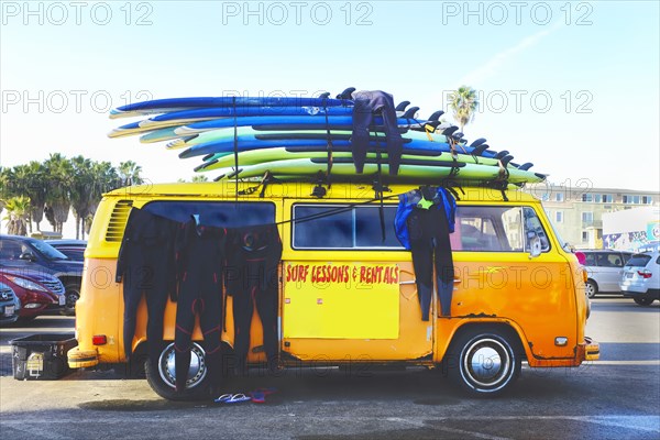 Volkswagen Van in Parking Lot