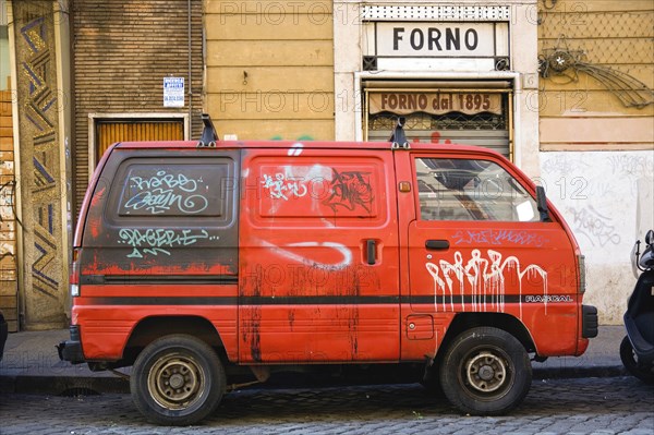 Old Van with Graffiti