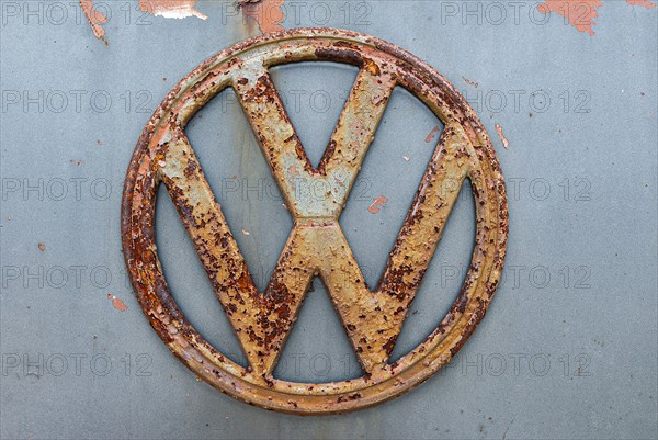 Rusted Volkswagen Logo