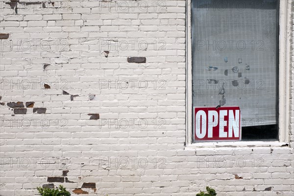 Open Sign in Window