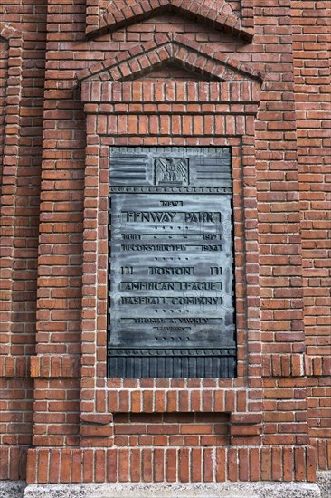 Plaque commemorating opening of Ballpark