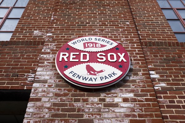 Plaque commemorating Boston Red Sox 1918 World Series Championship