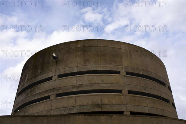 Circular Parking Garage made of Poured Concrete