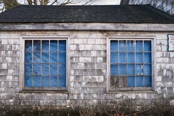 Dilapidated Wood Shingle building