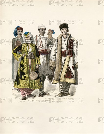 Folk Dress in European Turkey (now Parts of Albania