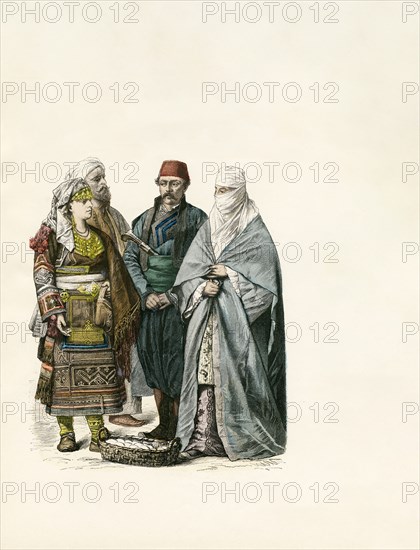 Folk Dress in European Turkey (now Parts of Albania