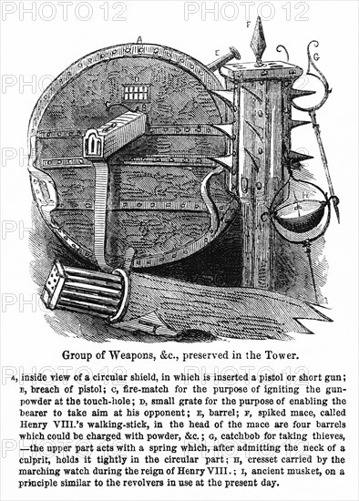 Group of Weapons preserved in the Tower (of London)