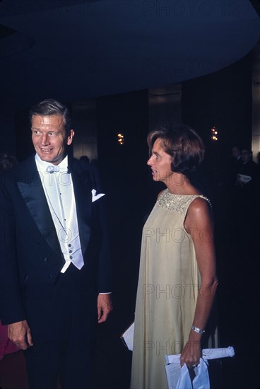New York City Mayor John Lindsay with wife