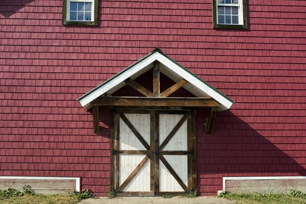 Red Barn with White Doors