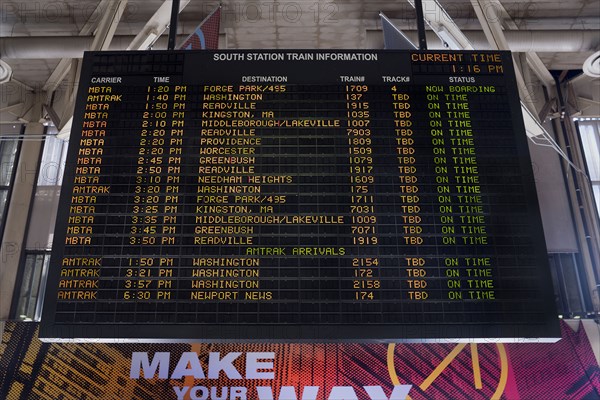 Train Station Digital Information Board