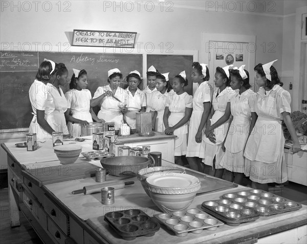 Students in Home Economics Class