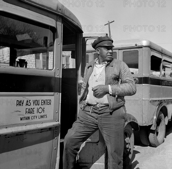 Bus Driver waiting for Passengers