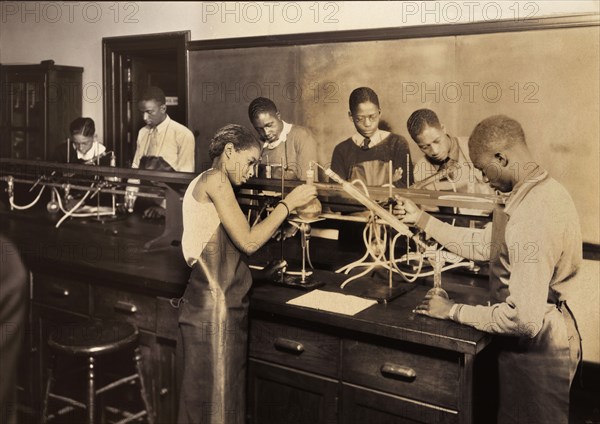 Students working in Science Lab