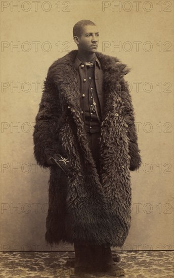 U.S. Buffalo Soldier wearing Buffalo Coat