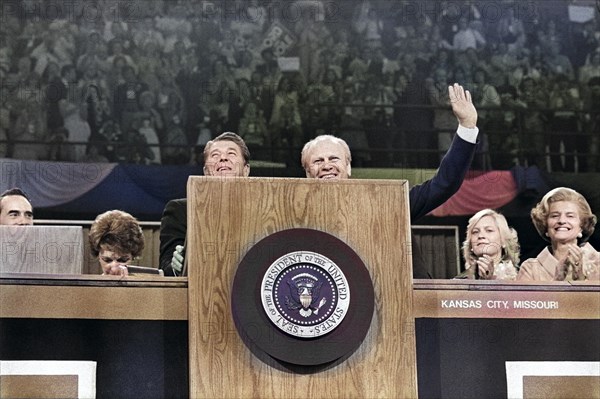 Gerald Ford and Ronald Reagan