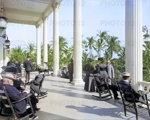 Guests relaxing on Veranda