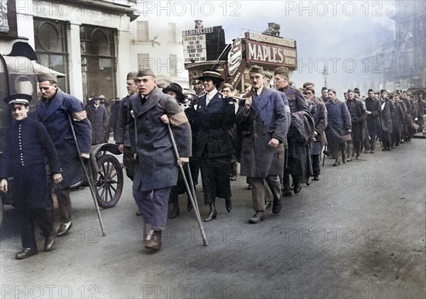 Red Cross section of Victory Day Parade