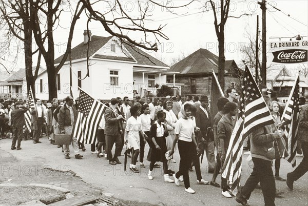 Civil rights march from Selma to Montgomery