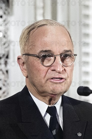 Former U.S. President Harry Truman speaking at National Press Club