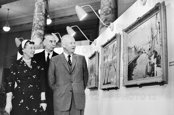 U.S. President Dwight D. Eisenhower (right)