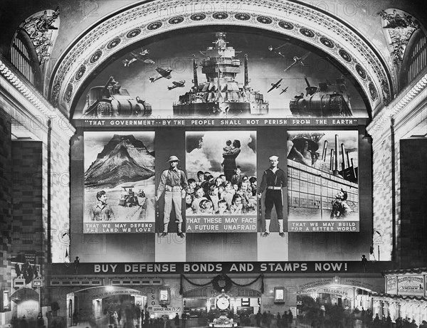 U.S. war bond mural