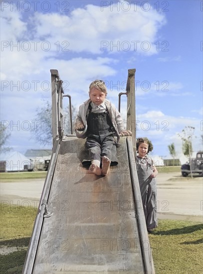 Child on slide