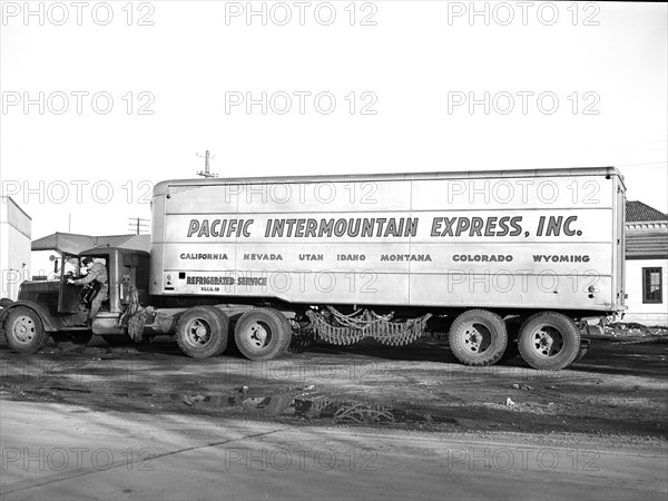 Interstate trailer truck