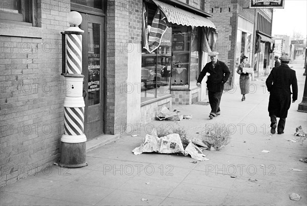 Street scene after dust storm