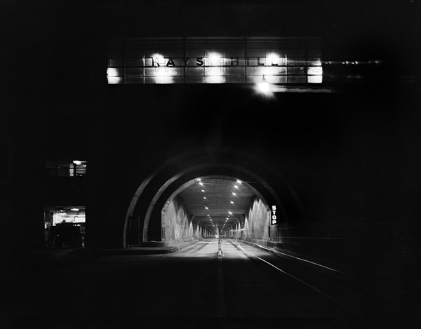 Tunnel at night