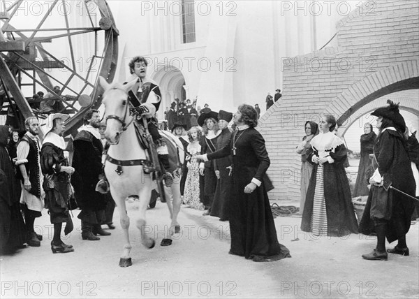 Dudley Sutton (on horse)