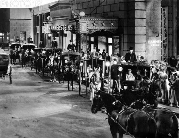 Theater Street Scene on-set of the Film