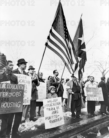 Demonstration for civil rights at City Hall