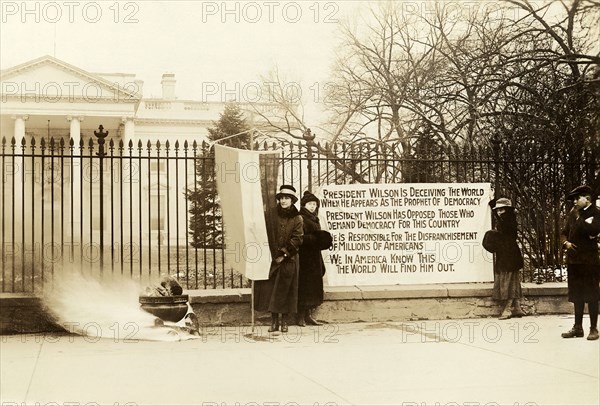 National Woman's Party watchfire demonstrators