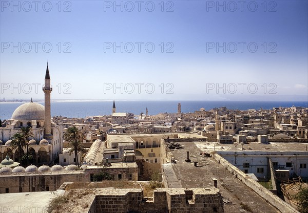 Cityscape with view to Mediterranean Sea