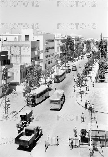 High angle view of Allenby Street