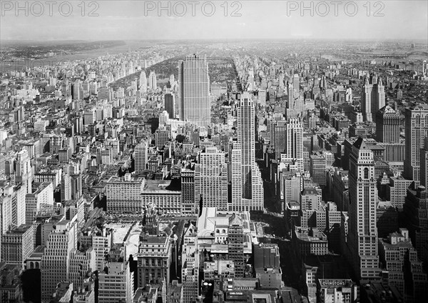 Cityscape looking north from Empire State Building