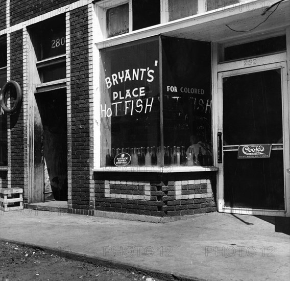 Racially segregated fish restaurant